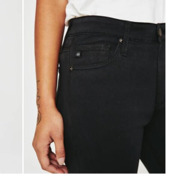 AG Mid-Rise Skinny Pants, Size 32/XL, Charcoal Black, New with Tag - Picture 8 of 10